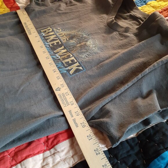 2016 Bikeweek T-Shirt Size Large (L) Cropped - Picture 6 of 7